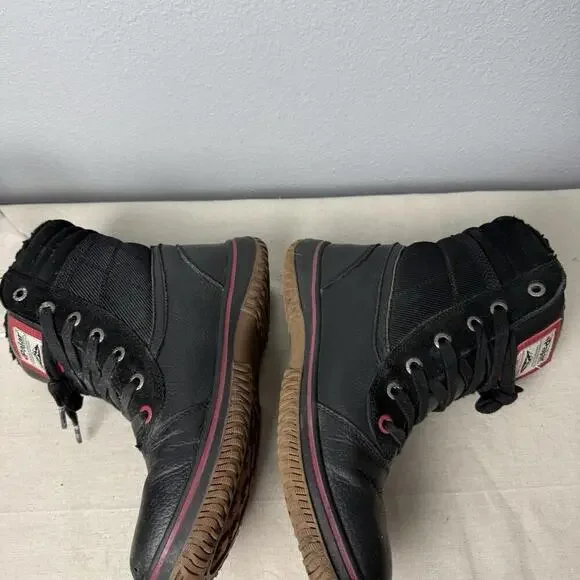 Mens‎ Pajar Canada Zip Black Waterproof Winter Boots Sz 9